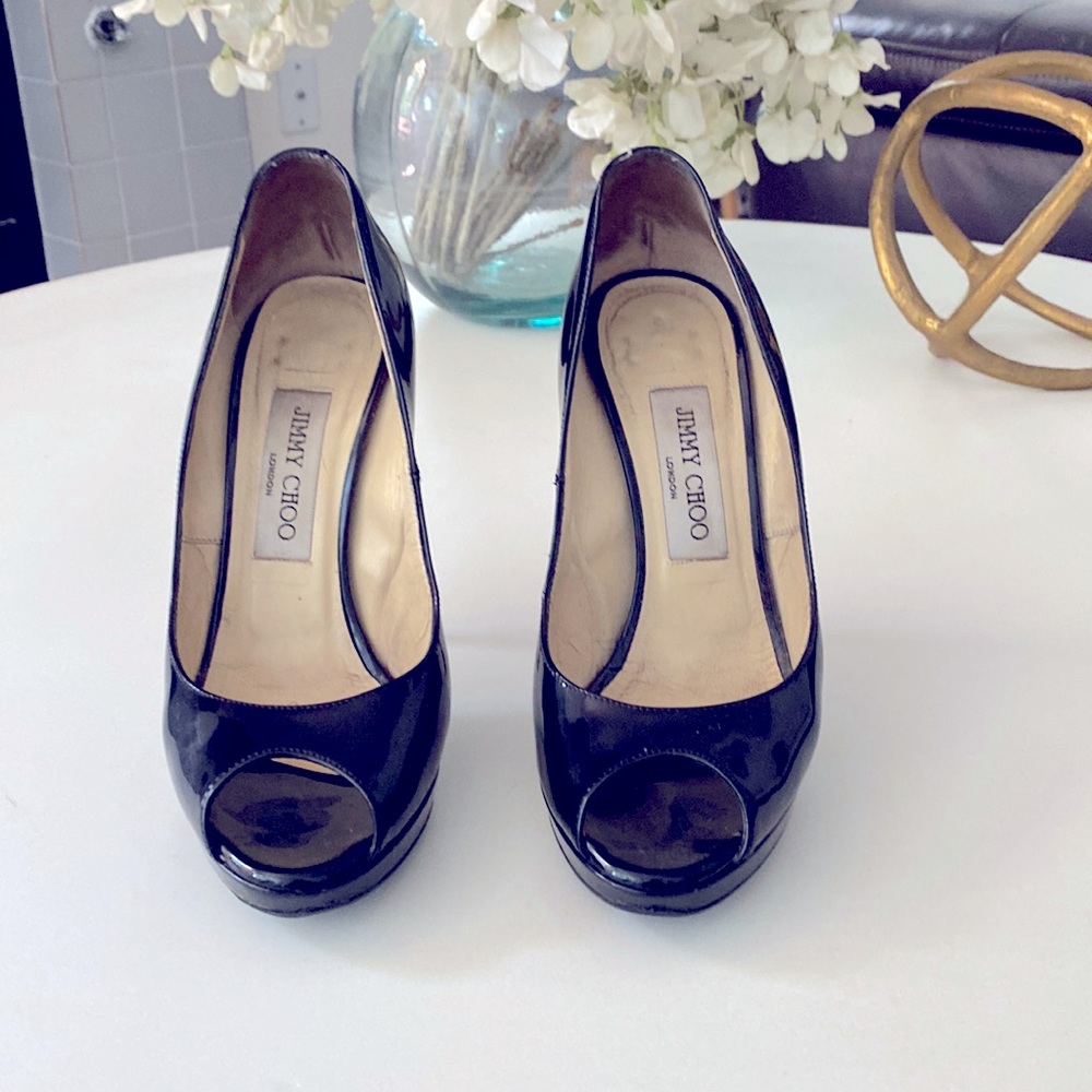 Classic black jimmy choo stilettos